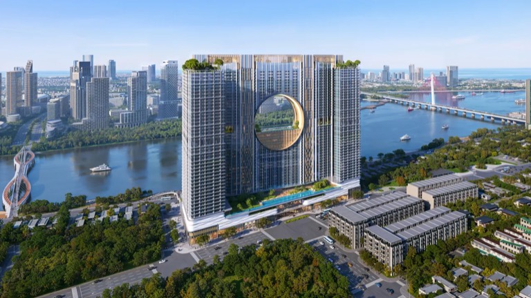 Sun Galaxy Complex: Kiến trúc "Moon Gate" – Di sản vượt thời gian tại Da Nang Downtown
