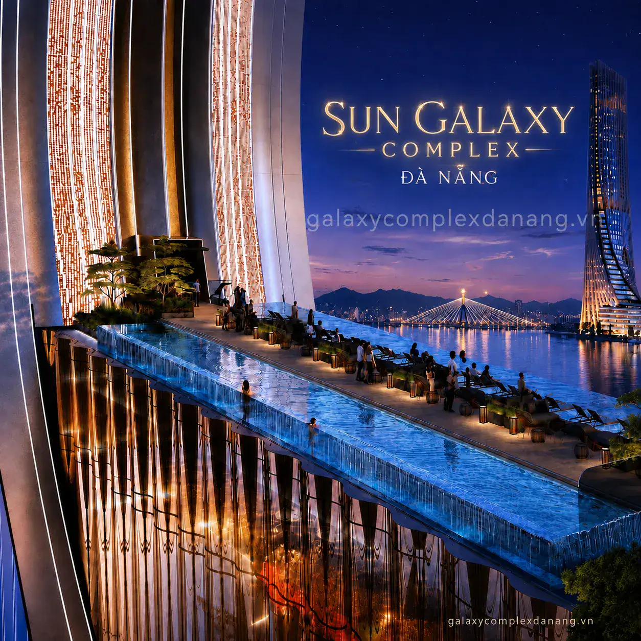 Phối cảnh Sun Galaxy Complex và định hướng hai dòng sản phẩm