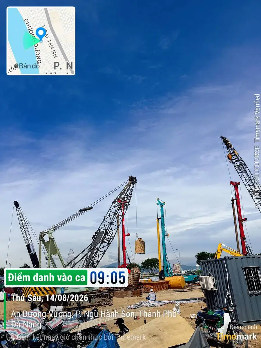 Toàn cảnh công trường Sun Galaxy Complex đang thi công cọc nhồi, ghi nhận 14/8/2026