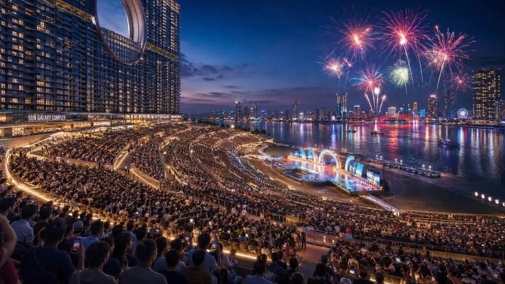 khán đài pháo hoa sun galaxy complex đà nẵng